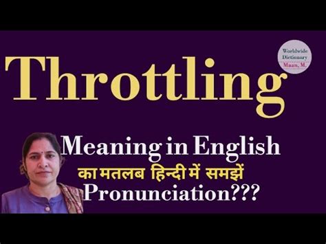 throttling in tagalog|THROTTLING Meaning in English .